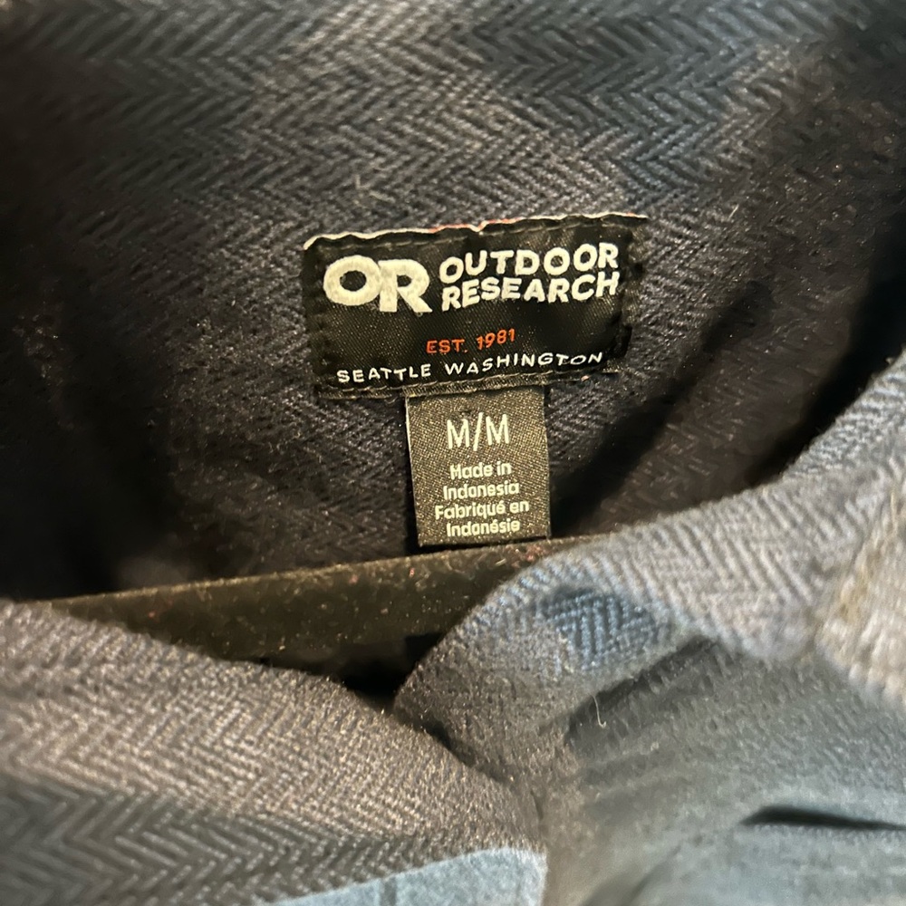 Outdoor Research Feedback Flannel Women's Shirt Blue Medium - Picture 3 of 5